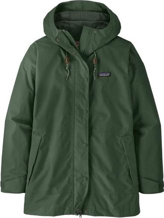 Patagonia Outdoor Everyday Rain Jacket Regenjacke f&uuml;r Damen | gr&uuml;n