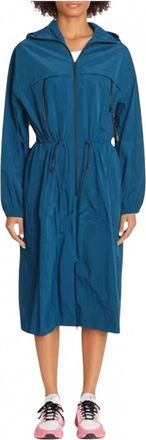 Spiritual Gangster Natasha Full Zip Long Jacket In Aqua