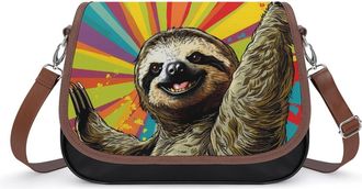 Generic Sloth Colorful Fashion Womens Crossbody Bags Novelty Handbag Shoulder Bag Purse