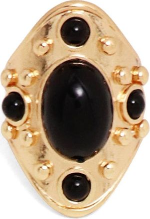 Petit Moments Willow Ring in Gold/Black at Nordstrom, Size 7