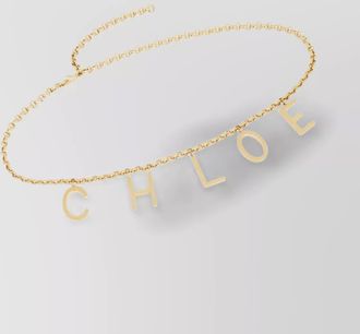 Chlo&eacute; brass chain belt
