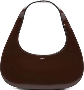 Coperni Bruine leren schoudertas - Dames - Schoudertassen - Bruin - ONE Size - Leer - Tassen