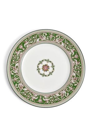 Wedgwood Florentine Bone China Dinner Plate in Verde at Nordstrom