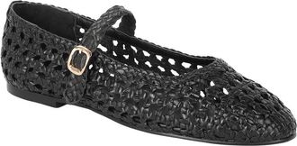 Tiffany & Fred Crochet Leather Flat