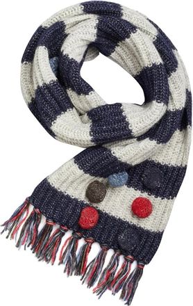 Peuterey Gebreide Sjaal met Strepen - Dames - Accessoires - Veelkleurig - Maat: ONE Size Katoen
