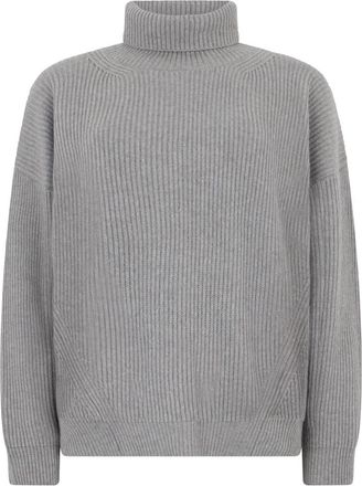 PESERICO Oversized coltrui - Dames - Coltruien - Grijs - M - Truien & Vesten
