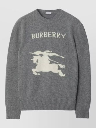 Burberry ekd crewneck sweater intarsia long sleeves