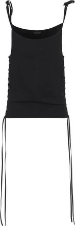 Balenciaga Tops, Dames, Zwart, 2Xs, Katoen, Top met strikdetail