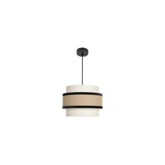 Fabrilamp Cornalina lampada a sospensione deceiling lamp 1x27 Beige/nero 30d