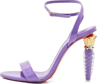 Christian Louboutin Sandali Lipgloss con tacco scolpito - Viola