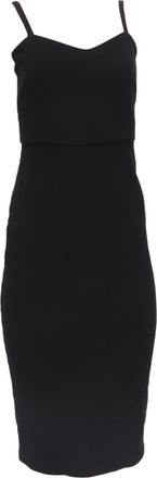 Max Mara Fitted Midi Dress in Black Viscose