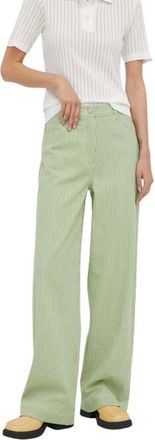 Remain Broeken, Dames, Groen, M, Katoen, Lymma Gestreepte Broek
