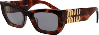 Miu Miu Womens Sunglasses 0mu 09ws Havana Mahogany Acetate