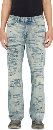 Diesel Relaxed Jeans Regular Waist 1980 D-Eeper, Medium blue, Button fly
