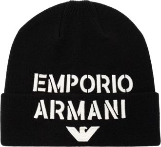 Emporio Armani Stijlvolle Blauwe Hoeden & Mutsen voor Mannen - Heren - Hoeden - Blauw - L - Accessoires