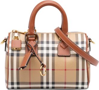 Burberry Pre-owned Burberry Mini House Check Coated Canvas Bowling Bag Ladies F8ABXNJOUEKVMYKX