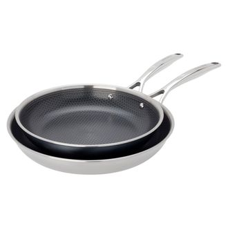 J.A. Henckels International Paradigm Ceramic 2-pc Stainless Steel Dual Performance Fry Pan Set