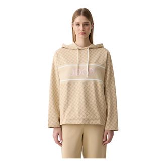 Joop Tareli Hoodie - Dames - Hoodies - Beige - L - Katoen - Hoodies & sweatvesten
