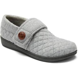 Vionic Womens Jackie Slipper In Light Grey