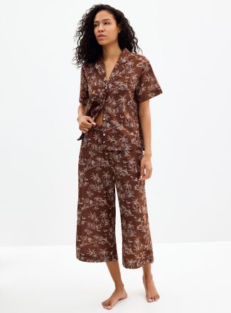 Miiyu Womens Tropical expression flowy pyjama set