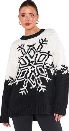Show me your Mumu Stowe Sweater Womens Sweater Snowflake knit : SM, Acrylic/Cotton
