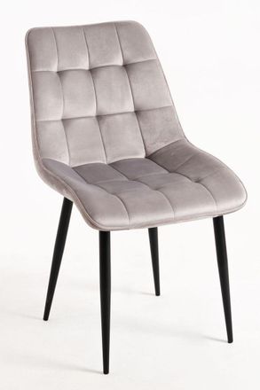 Regalos Miguel Sillas Comedor - Silla Cade Terciopelo - Gris