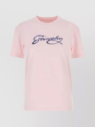 Givenchy logo-embroidered cotton t-shirt