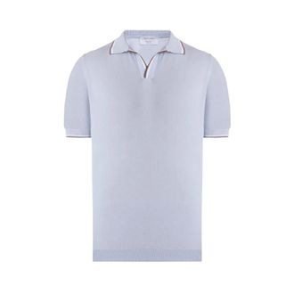 Gran Sasso Heren, Tops, Blauw, Maat: S Katoen