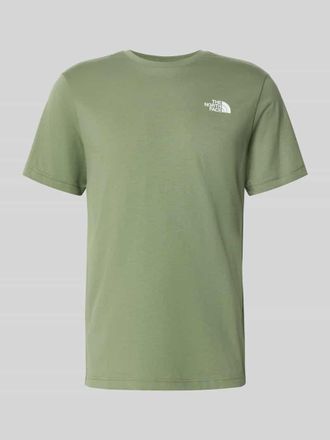 The North Face Regular Fit T-Shirt mit Logo-Print Modell Box in Hellgruen, Gr&ouml;&szlig;e XL