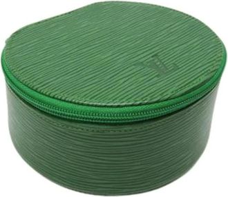 Louis Vuitton Pre-owned Accessories, female, Green, Size: ONE SIZE Pre-owned Leather home-office