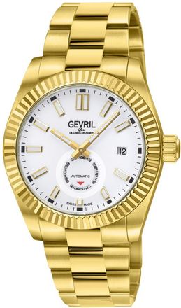 Gevril Group West Village Automatic White Dial Mens Watch 48985B