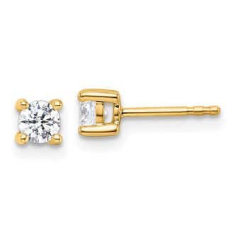 Diamond2Deal 14k Gold 1/2 ctw Lab Grown Diamond Stud Earrings