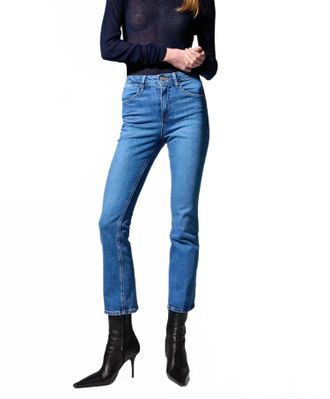 SPRWMN Ankle Flare Denim Bootcut Pant In Gabrielle