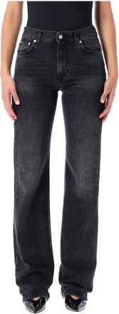 Haikure Vintage Zwart Denim Jeans - Dames - Bootcut Jeans - Zwart - W27 - Denim - Jeans