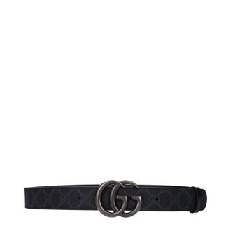 Gucci Marmont Herens Riem Stof Zwart