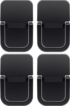 No Brand Paquete De 4 Soportes Port&aacute;tiles Para Teclado - Mini Soporte Autoadhesivo Para Port&aacute;til - Plegable E Invisible - Soporte Ajustable Para Escritorio O P