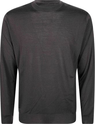 FILIPPO DE LAURENTIIS F16 Long-Sleeve Fine-Knit Merino Wool Sweater