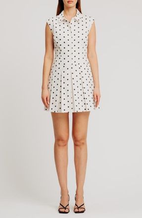 Ronny Kobo Valerie Polka Dot Minidress in Ivory Black at Nordstrom, Size X-Small