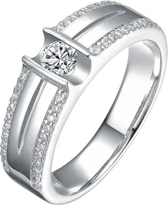 Rachel Glauber Plated Cz Ring