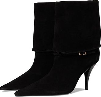 Schutz Rudy Buckle Womens Boots Black : 7.5 M, Suede