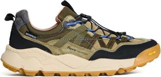 Flower Mountain Iwano 2 Uni Suede And Nylon Sneakers