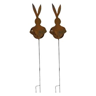 OEM Macetero Con Siluetas De Conejos De Granja - 2 Piezas