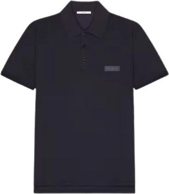Givenchy Logo Cotton Piqu&eacute; Polo Shirt - Heren - Polos - Zwart - M - Katoen - Tops
