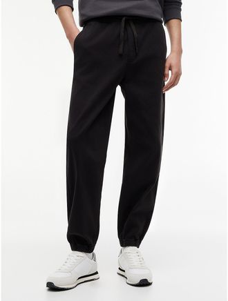 Tommy Hilfiger Mens Tommy Jeans Dobby Jogger Pant - Black - L