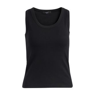 Max Mara Wkdmultic Top - Dames - Tops zonder mouwen - Zwart - XS - Katoen - Tops