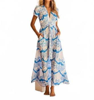 Melissa Odabash Lou Maxi Dress In Florian
