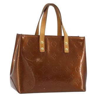 Louis Vuitton Reade Monogram Vernis Brown Patent_Leather Handbag (Pre-Owned)