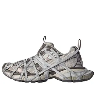 Balenciaga 3XL Extreme Lace Sneakers Brown Grey Beige Mesh and Polyurethane 778698W3XLL2097