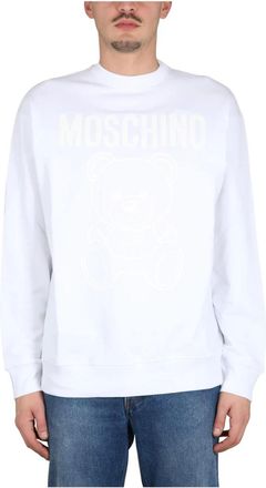 Moschino Hombre, Sudaderas, Blanco, Talla: L