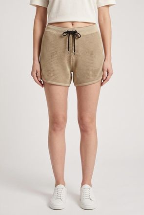 Brunello Cucinelli Beige Mesh Boxer Shorts, Size Medium
